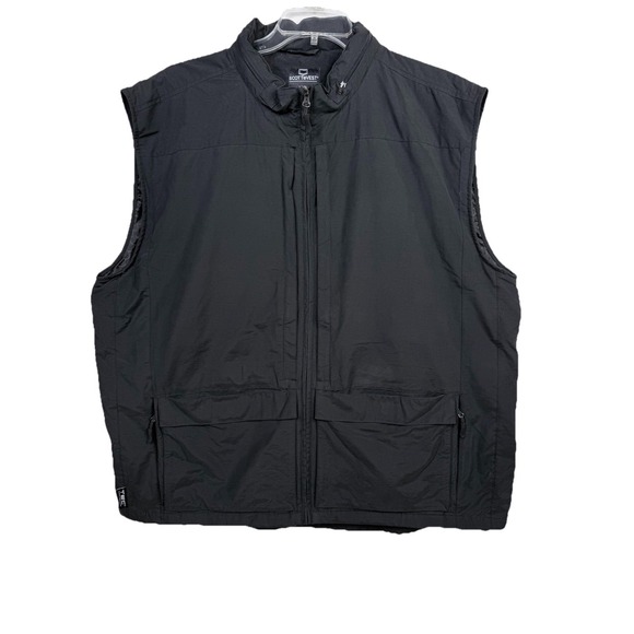 SCOTTeVEST Travel Vest Men's Size 2XL Black Pocket Tech Utility Vest